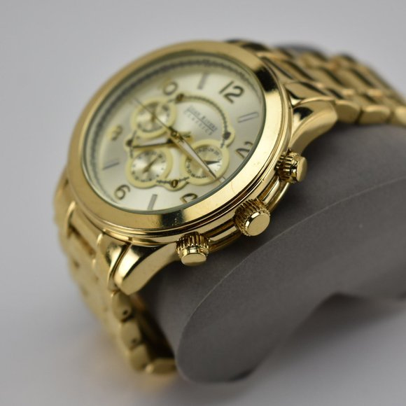 Joan Rivers Men Watch Classics Collection Gold Tone - Picture 3 of 8